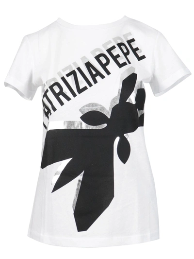 Shop Patrizia Pepe Cotton T-shirt In White