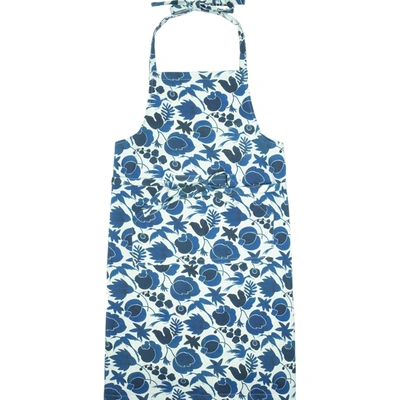 Shop Ladoublej Aprons In Wildbird Blu