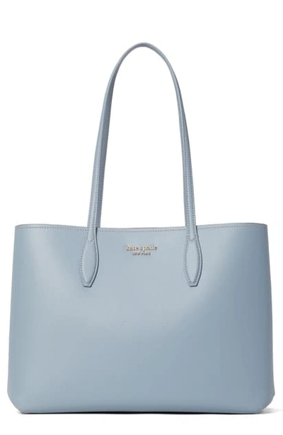 Shop Kate Spade All Day Large Leather Tote In Horizon Blue