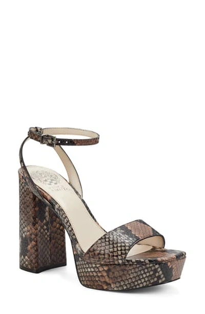 Shop Vince Camuto Chastin Platform Sandal In Tostada