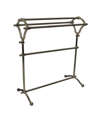 Shop Kingston Brass Pedestal Y-type Towel Rack In Brushed Nickel