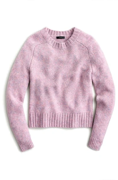 Shop Jcrew Crewneck Sweater In Wisterial Multi Heather
