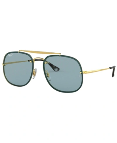 Shop Ray Ban Ray-ban Unisex Blaze The General Sunglasses, Rb3583n 58 In Arista/blue