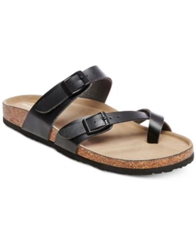 Shop Madden Girl Bryceee Footbed Sandals In Black