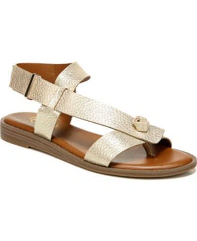 Shop Franco Sarto Glenni Sandals Women's Shoes In Gold Leather