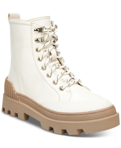 Shop Circus By Sam Edelman Women's Indy Waterproof Lug Sole Hiker Boots Women's Shoes In Modern Ivory