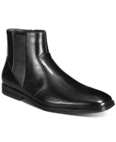 Shop Alfani Men's Luxe Chelsea Boots, Created For Macy's Men's Shoes In Black