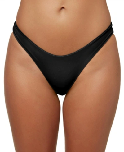 Shop O'neill Juniors' Salt Water High-leg Bikini Bottoms Women's Swimsuit In Black