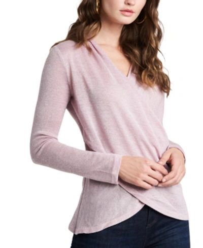 Shop 1.state Draped Cross-front Top In Luminous Blush