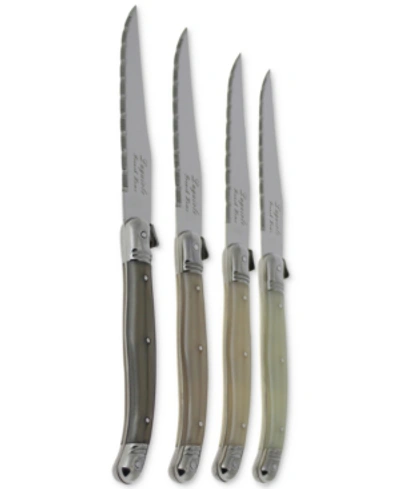 French Home Laguiole Steak Knives, Set Of 4 In Neutral Tones