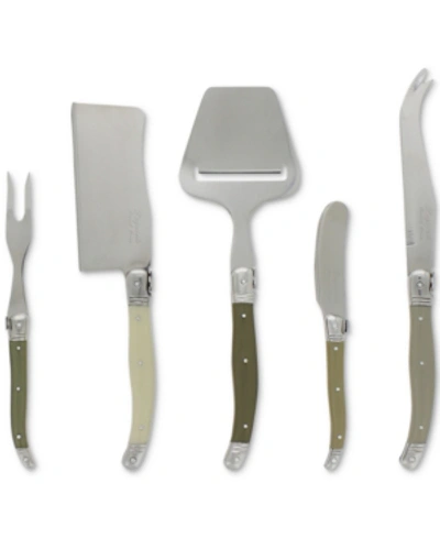 Shop French Home Laguiole Mist 5-pc. Cheese Knife & Fork & Slicer Set