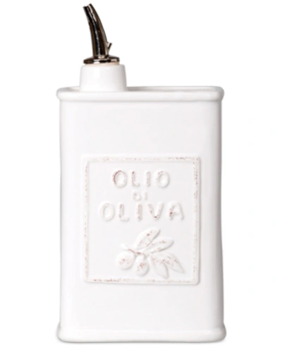 Vietri Lastra Olive Oil Can In White