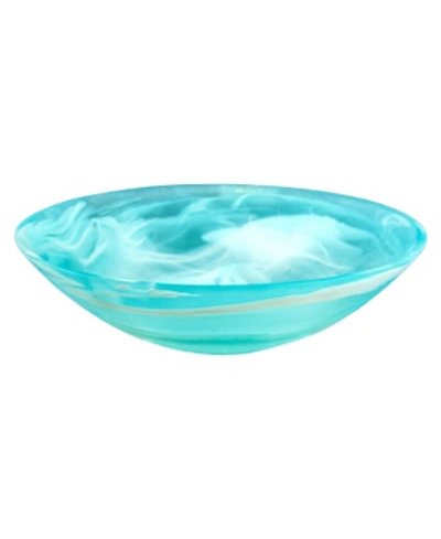 Shop Nashi Home Everyday Medium Bowl In Aqua Swirl