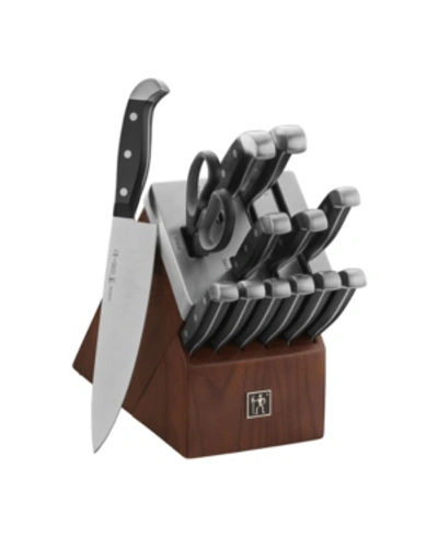 Shop J.a. Henckels Statement 14 Piece Self-sharpening Knife Block Set In Brown
