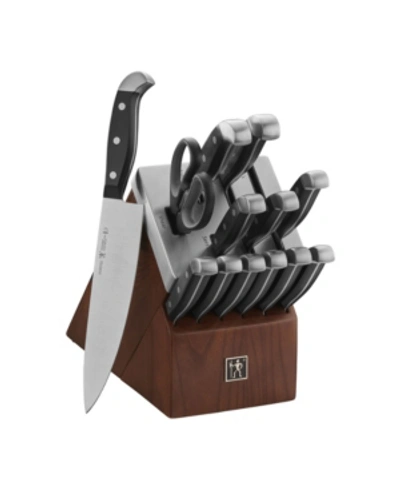 Shop J.a. Henckels Henckels Statement 14 Piece Self-sharpening Knife Block Set In Brown