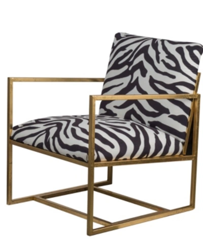 Shop Ab Home Zebra Print Armchair In Multi