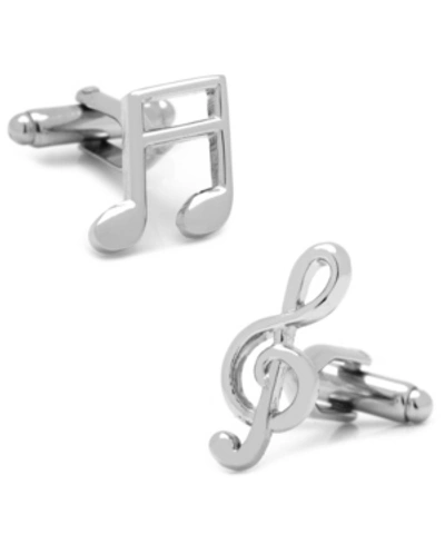 Shop Cufflinks, Inc Music Notes Cufflinks In Silver