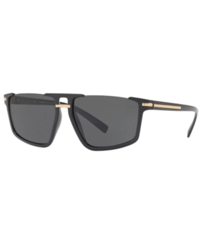 Shop Versace Sunglasses, Ve4363 60 In Black/grey