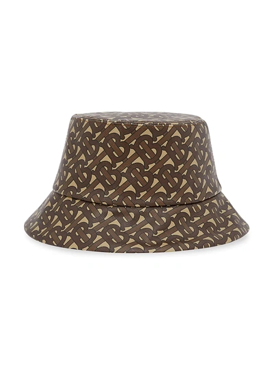 Shop Burberry Women's Monogram Print Bucket Hat In Neutral