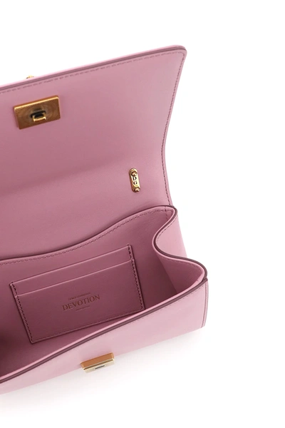 Shop Dolce & Gabbana Devotion Crossbody Mini Bag In Pink