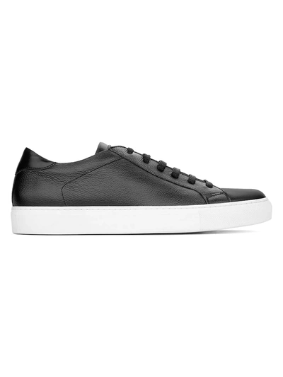 Shop To Boot New York Castle Leather Low-top Sneakers In Panama Black