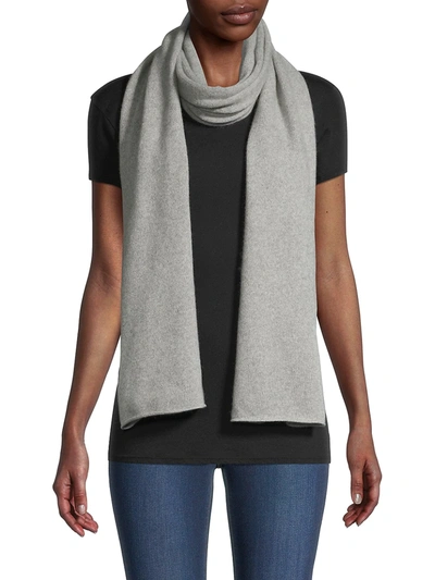 Shop Saks Fifth Avenue Women's Classic Cashmere Scarf In Light Heather Grey
