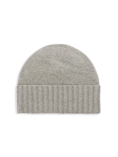 Shop Saks Fifth Avenue Women's Cashmere Knit Hat In Grey