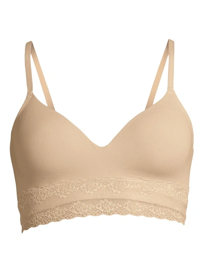 Shop Natori Bliss Perfection Contour Soft Cup Bra In Cafe
