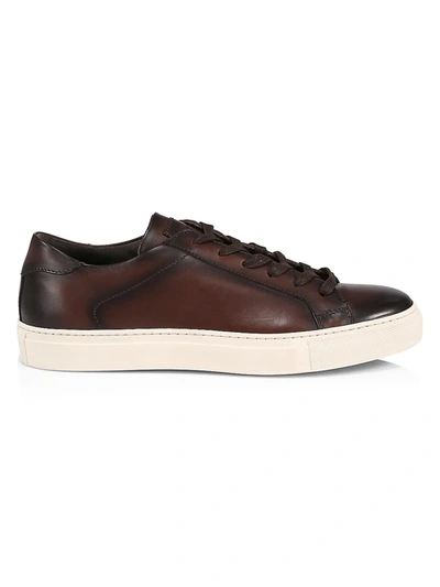 Shop To Boot New York Castle Leather Low-top Sneakers In Buttero