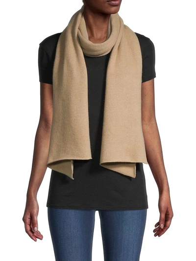 Shop Saks Fifth Avenue Women's Classic Cashmere Scarf In Light Camel