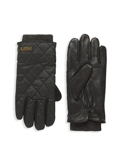 Polo Ralph Lauren Touch Quilted Field Gloves In Black | ModeSens