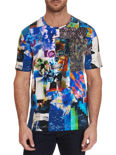 Shop Robert Graham Black Art Skull-print Graphic T-shirt