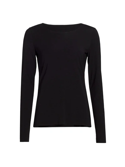 Shop Wolford Women's Aurora Pure Long-sleeve Top In Black