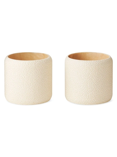 Shop Aerin Shagreen 2-piece Napkin Ring Set