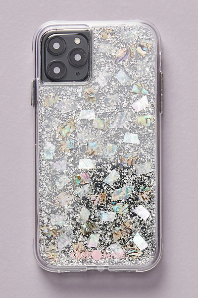 Shop Case-mate Mother Of Pearl Iphone Case By  In Silver Size Xl