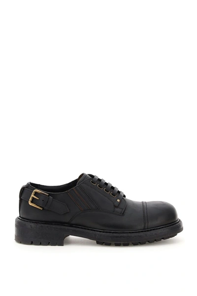 Shop Dolce & Gabbana Bernini Slip-on Shoes In Nero