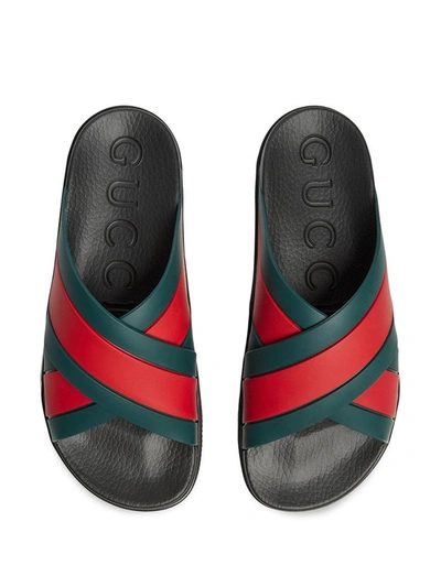 Shop Gucci Sandals In Nero