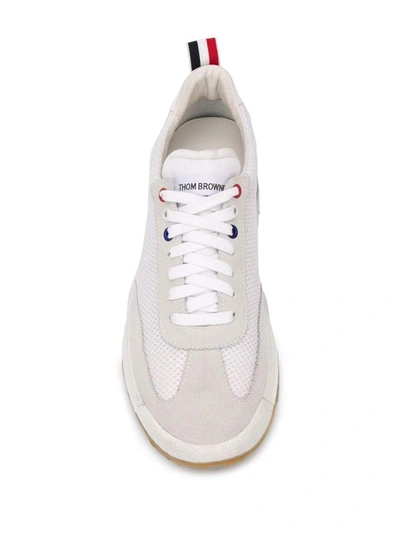 Shop Thom Browne Sneakers In Bianco