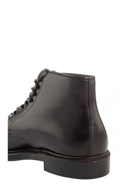 Shop Alden Shoe Company Alden Cordovan Boot Leather In Burgundy