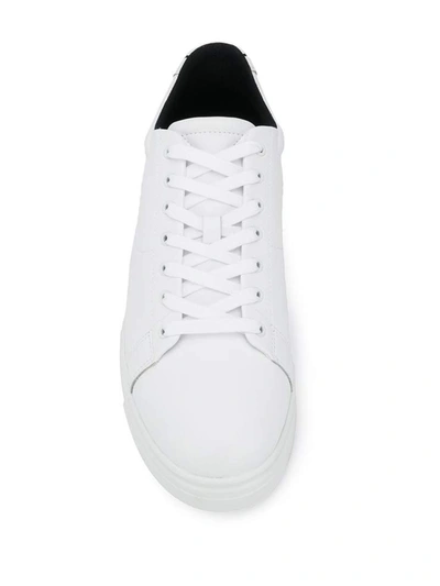 Shop Emporio Armani Sneakers In Bianco