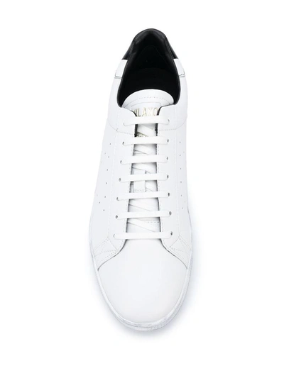 Shop Emporio Armani Sneakers In Bianco