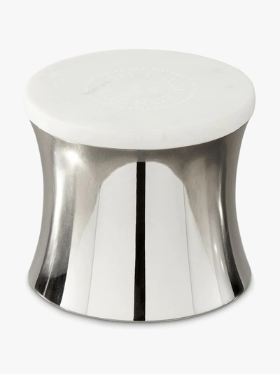 Shop Tom Dixon Silver Tone And White Royalty Large Candle