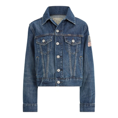 Shop Polo Ralph Lauren Boys' Denim Trucker Jacket In Gordon Wash