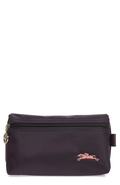 Shop Longchamp Le Pliage Club Cosmetic Case In Bilberry
