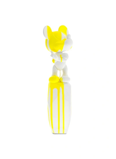 Shop Leblon-delienne X Arik Levy Mickey Flow Medium Sculpture - White/neon Yellow