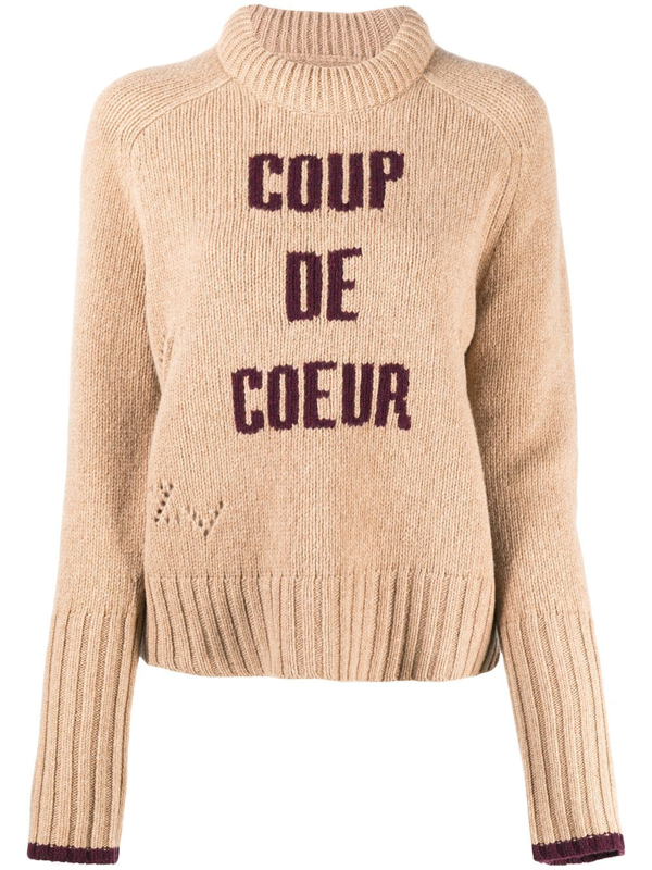 Zadig Voltaire Coup De Coeur Jumper In Neutrals Modesens