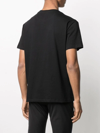 Shop Valentino Logo-print T-shirt In Black