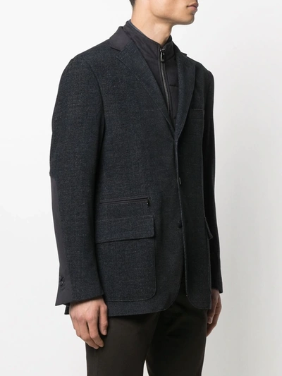 Shop Corneliani Single-breasted Blazer In Black