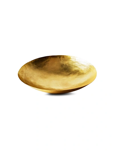 Shop Tom Dixon Large Form Set Of Five Bowls In Gold