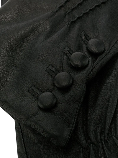 Dents Evelyn Cashmere-lined Leather Gloves In Black